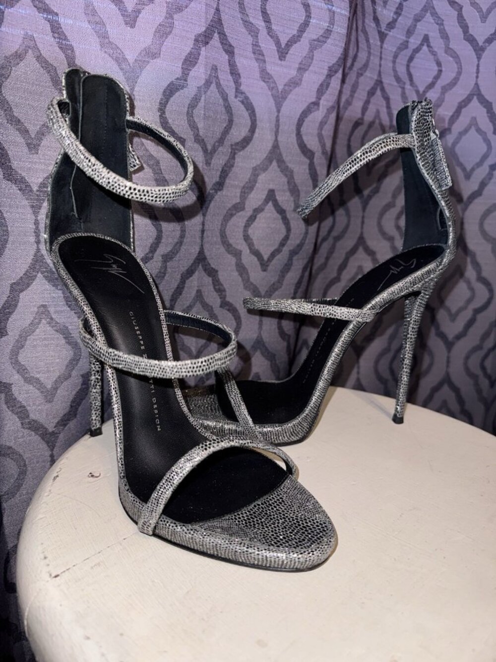 Giuseppe Zanotti Harmony strappy high-heel silver Metallic IT 40 US 10 Shoes